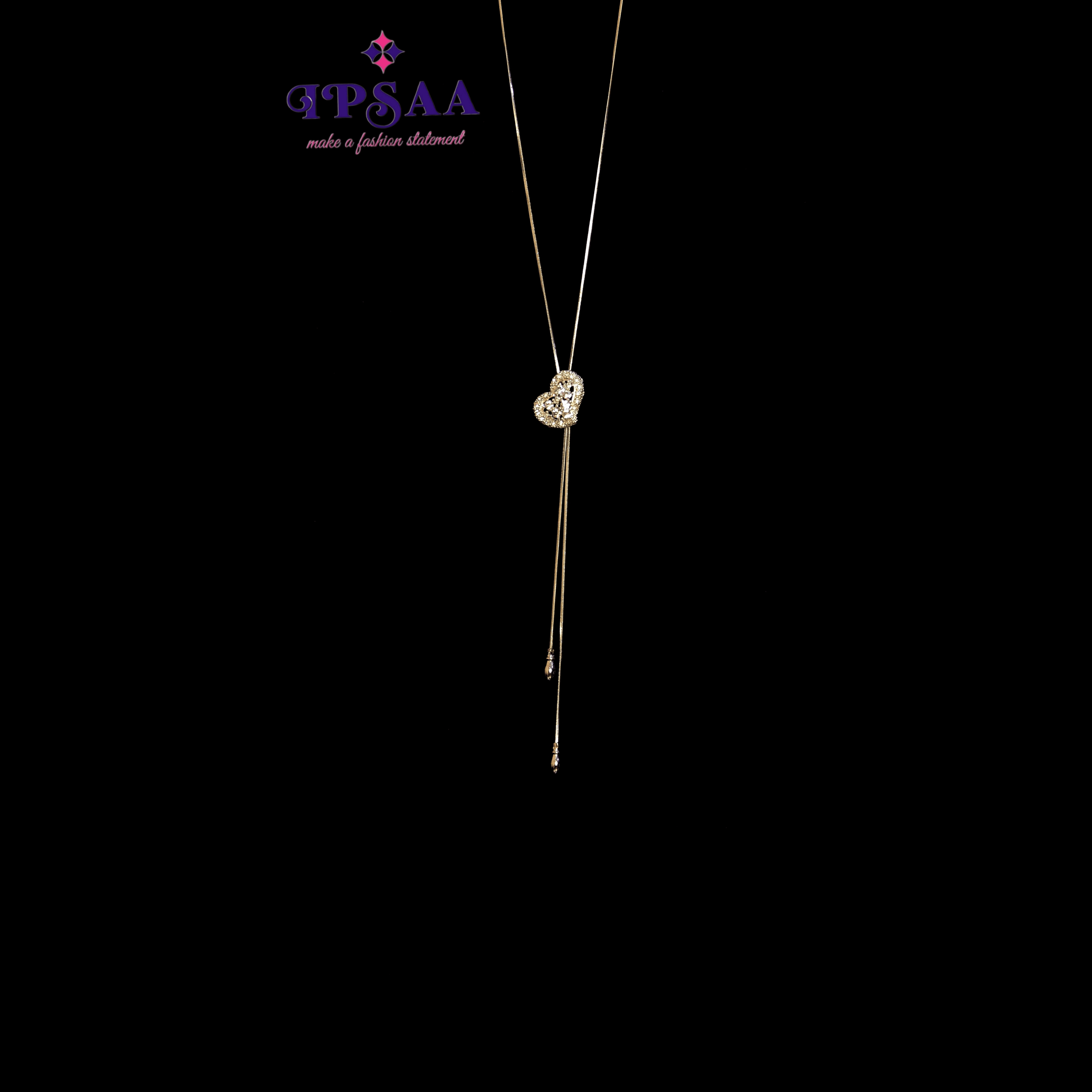 Sweet and trendy! This necklace is cast in silver-tone metal with a heart pendant